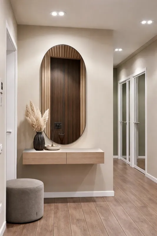 Зеркало навесное Z-16 110х50 см с черной рамкой без подсветки